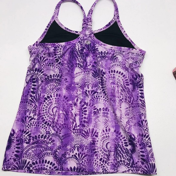 EUC Athleta Racer Back Bra Yoga Athletic Tank Top SMALL Purple - Picture 4 of 5